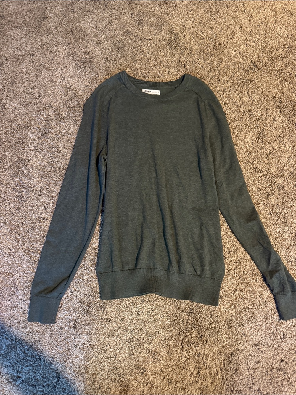 Sonoma Men's Crewneck Sweater in Forest Green